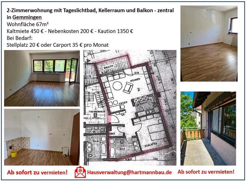 Wohnung in Gemmingen nicht an alleinstehende