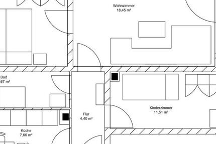 Wohnung Dippoldiswalde - 3 Zimmer, 61 m&sup2;, 430&euro; | Angebot:24891374
