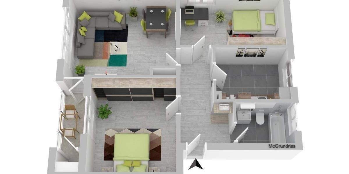 Etagenwohnung Aarbergen Kettenbach - 3 Zimmer, 67 m&sup2;, 550&euro; | Angebot:25662486