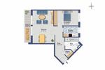 Etagenwohnung Schwerin Gartenstadt - 2 Zimmer, 70 m&sup2;, 660&euro; | Angebot:26381988