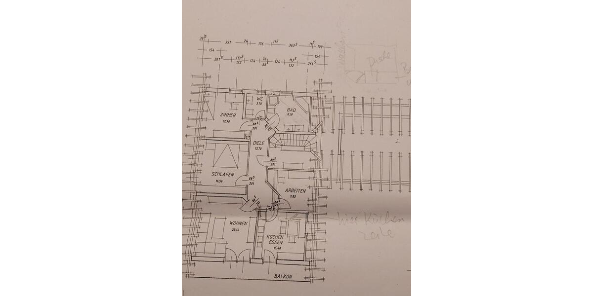 Dachgeschoßwohnung Niederaichbach - 4 Zimmer, 110 m&sup2;, 900&euro; | Angebot:25406645