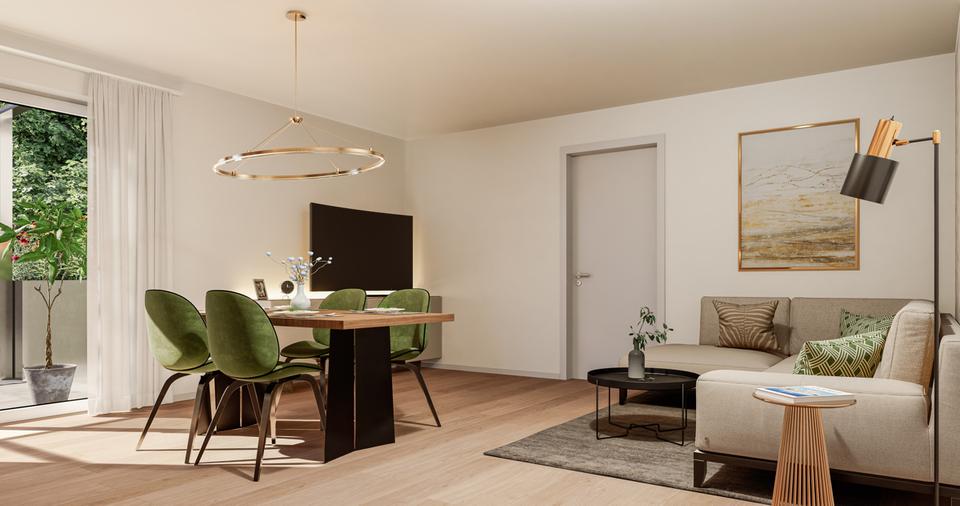 Erstbezug – 1,5-ZKB EG-Wohnung im Betreuten Wohnen, modern, barrierefrei & mit ablösefreier EBK! 1.5 zimmer