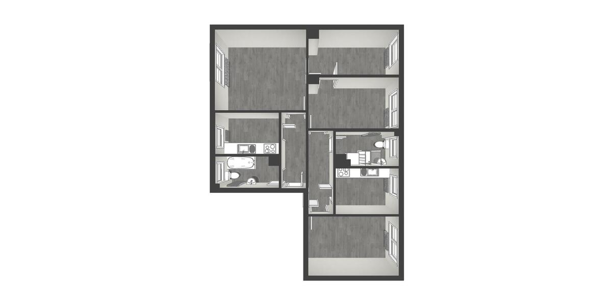 Etagenwohnung Hötensleben - 5 Zimmer, 100 m&sup2;, 500&euro; | Angebot:23739220