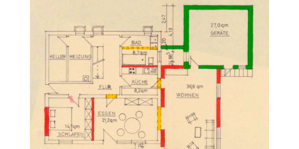 Frischrenovierte 3-Zimmer Wohnung mit großzügigem Garten 3 zimmer