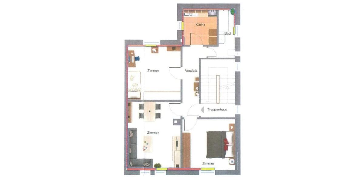 Etagenwohnung Karlsruhe Wettersbach - 1 Zimmer, 13 m&sup2;, 475&euro; | Angebot:26267538