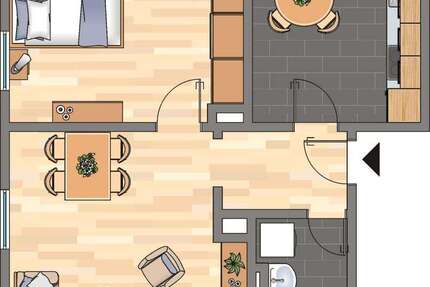 Wohnung zum Mieten in Dortmund 450 € 51.12 m² 2 zimmer