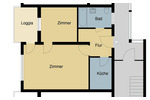 Etagenwohnung Clausthal-Zellerfeld Zellerfeld - 2 Zimmer, 48 m&sup2;, 290&euro; | Angebot:26672661