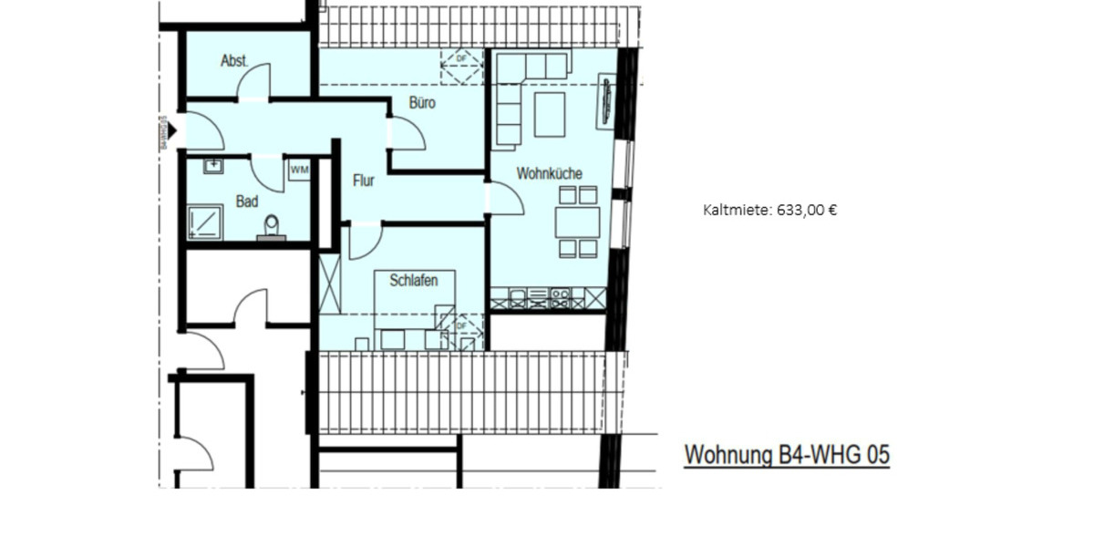 Etagenwohnung Aurich - 2 Zimmer, 53 m&sup2;, 675&euro; | Angebot:18821424