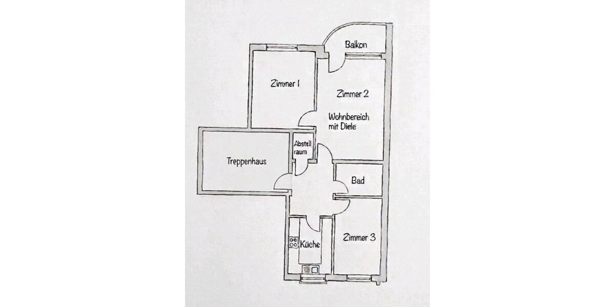 Etagenwohnung Wuppertal - 3 Zimmer, 66 m&sup2;, 699&euro; | Angebot:26026052