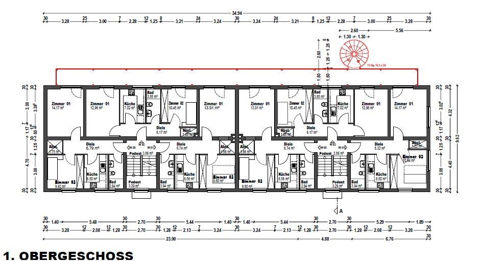 Etagenwohnung Braunschweig Lehndorf-Watenbüttel - 2 Zimmer, 43 m&sup2;, 530&euro; | Angebot:26239066