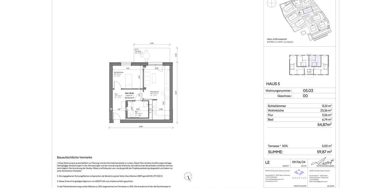 Erdgeschoßwohnung Immendingen - 2 Zimmer, 55 m&sup2;, 854&euro; | Angebot:25454861