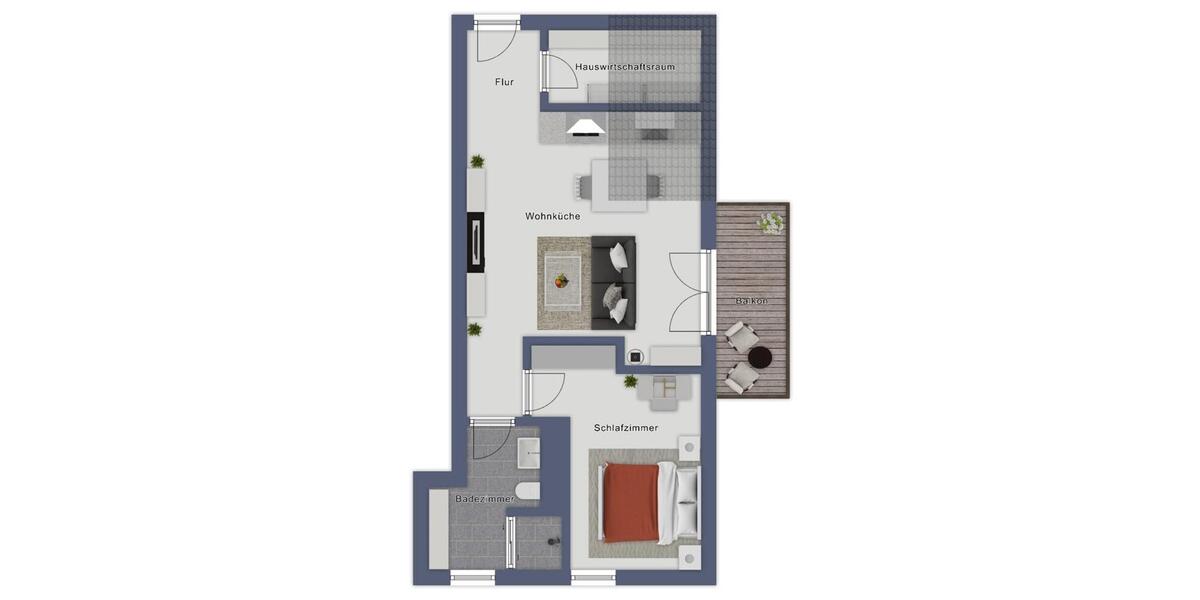 Etagenwohnung Lorup - 2 Zimmer, 56 m&sup2;, 510&euro; | Angebot:23903878