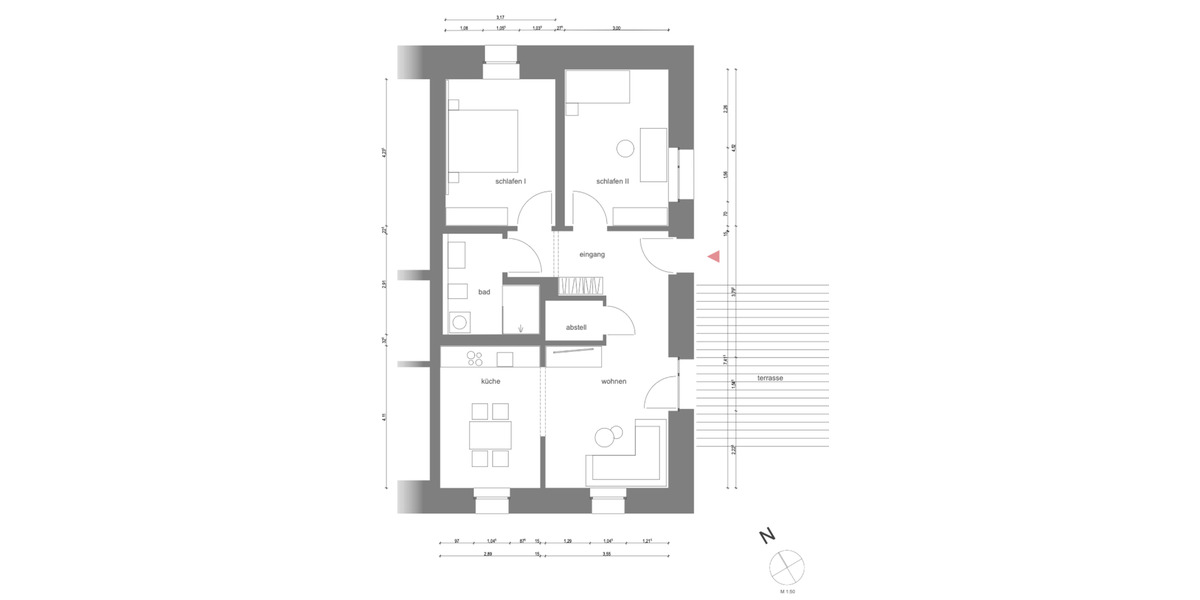 Erdgeschoßwohnung Ebersbach - 3 Zimmer, 74 m&sup2;, 900&euro; | Angebot:25211460