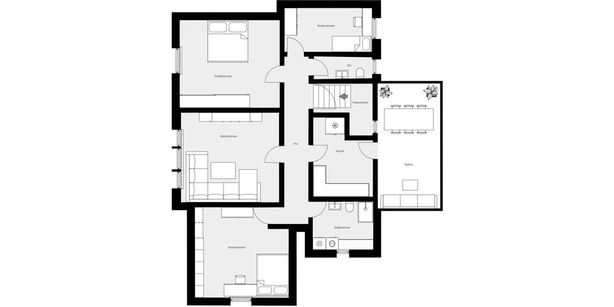 Dachgeschoßwohnung Eisenach - 4 Zimmer, 100 m&sup2;, 1.030&euro; | Angebot:26384245