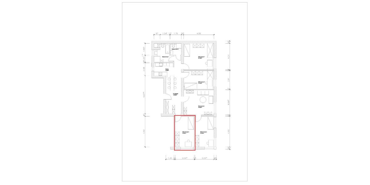 Wohnen auf Zeit Mönchengladbach Süd - 5 Zimmer, 120 m&sup2;, 360&euro; | Angebot:26621110