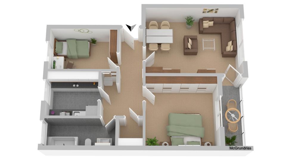 Etagenwohnung Bad Fallingbostel - 3 Zimmer, 72 m&sup2;, 550&euro; | Angebot:26562835