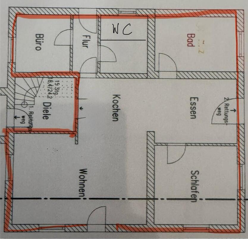 104qm 3Zimmer EG Wohnung Ardorf + Garten + Garage uvm.