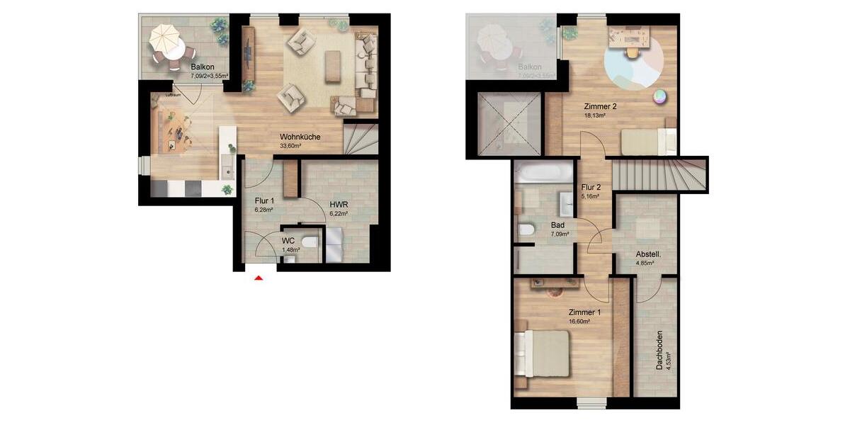 Etagenwohnung Edewecht - 3 Zimmer, 107 m&sup2;, 1.500&euro; | Angebot:24408974