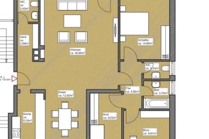 Wohnung Hamburg Wandsbek - 4 Zimmer, 121 m&sup2;, 2.175&euro; | Angebot:26678163