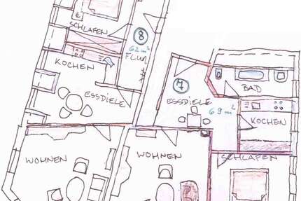 Wohnung zum Mieten in Chemnitz 700 € 120 m² 5 zimmer