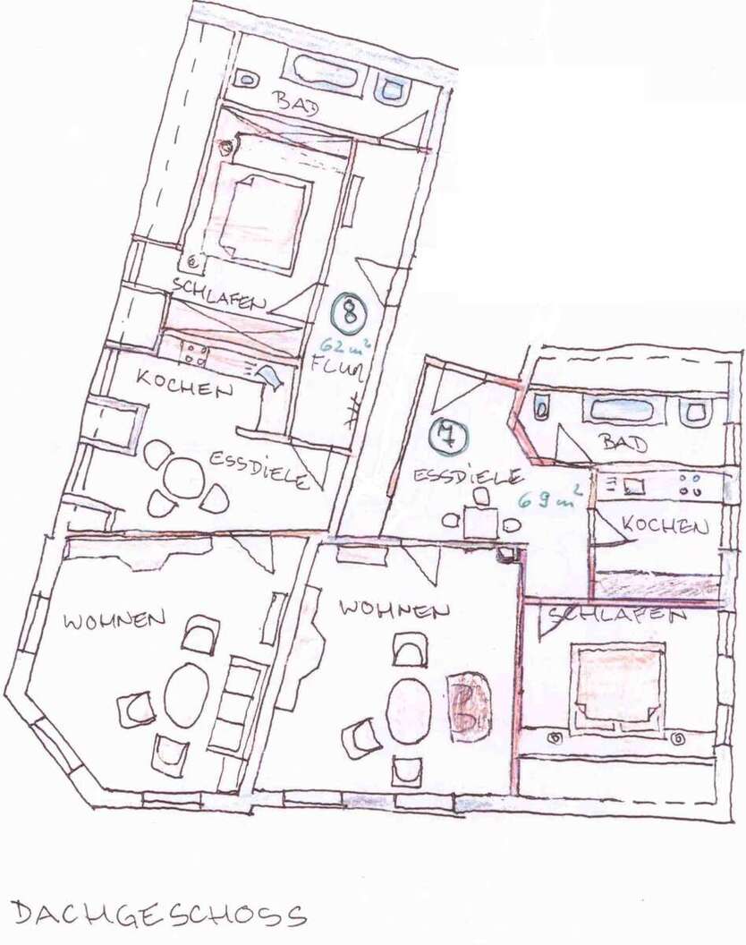 Wohnung zum Mieten in Chemnitz 700 € 120 m² 5 zimmer