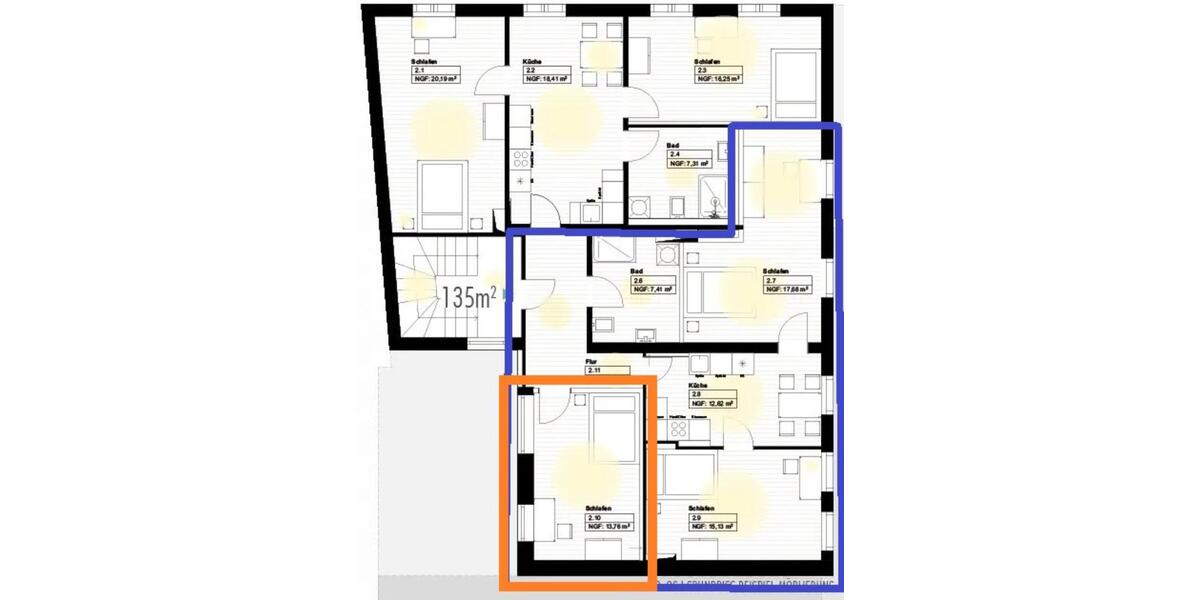 Wohnen auf Zeit Hof Altstadt - 1 Zimmer, 14 m&sup2;, 400&euro; | Angebot:25795261