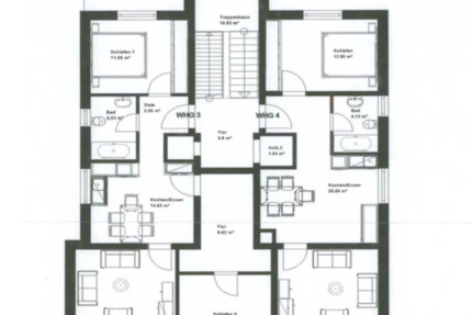 Wohnung Bad Nauheim - 4 Zimmer, 73 m&sup2;, 1.850&euro; | Angebot:25167348