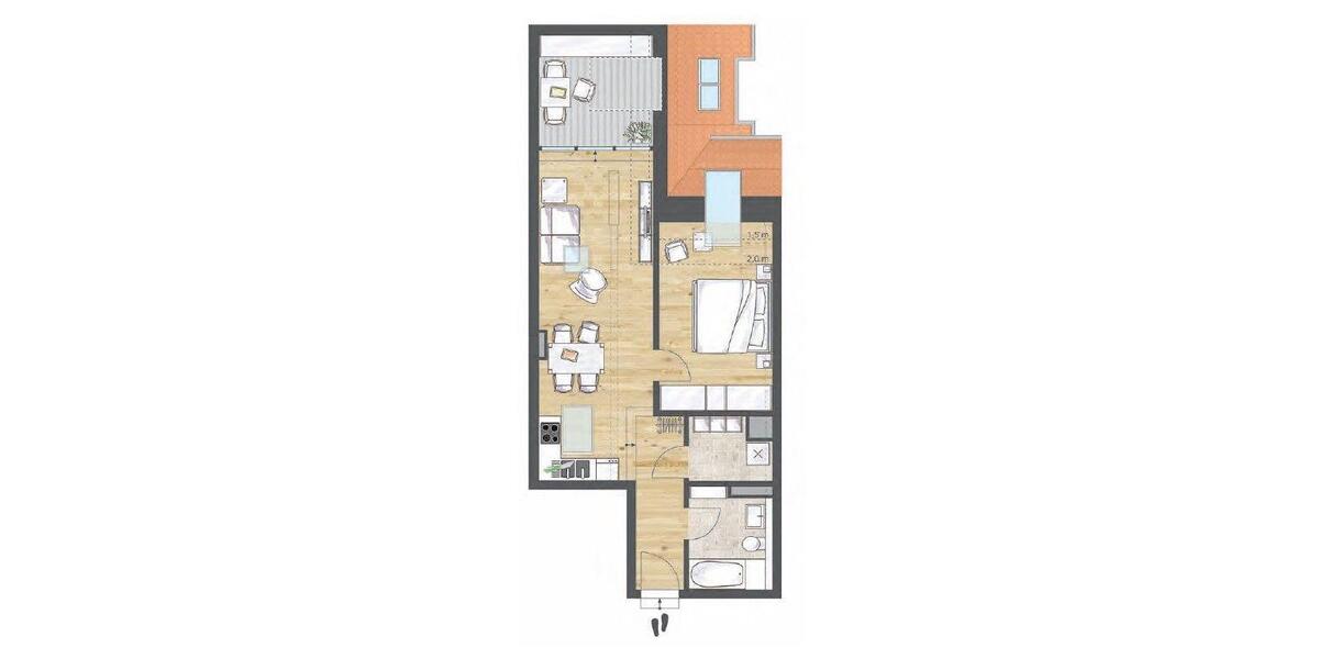 Dachgeschoßwohnung Königs Wusterhausen - 2 Zimmer, 60 m&sup2;, 700&euro; | Angebot:25855430