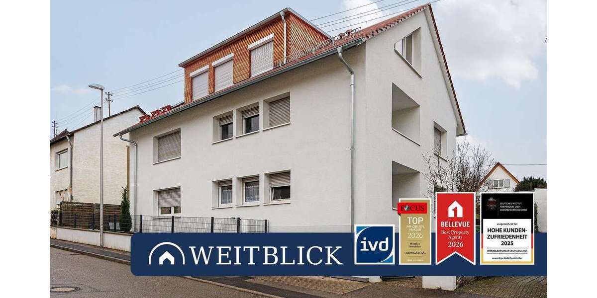 Etagenwohnung Ludwigsburg Hoheneck - 3.5 Zimmer, 100 m&sup2;, 1.290&euro; | Angebot:27263617