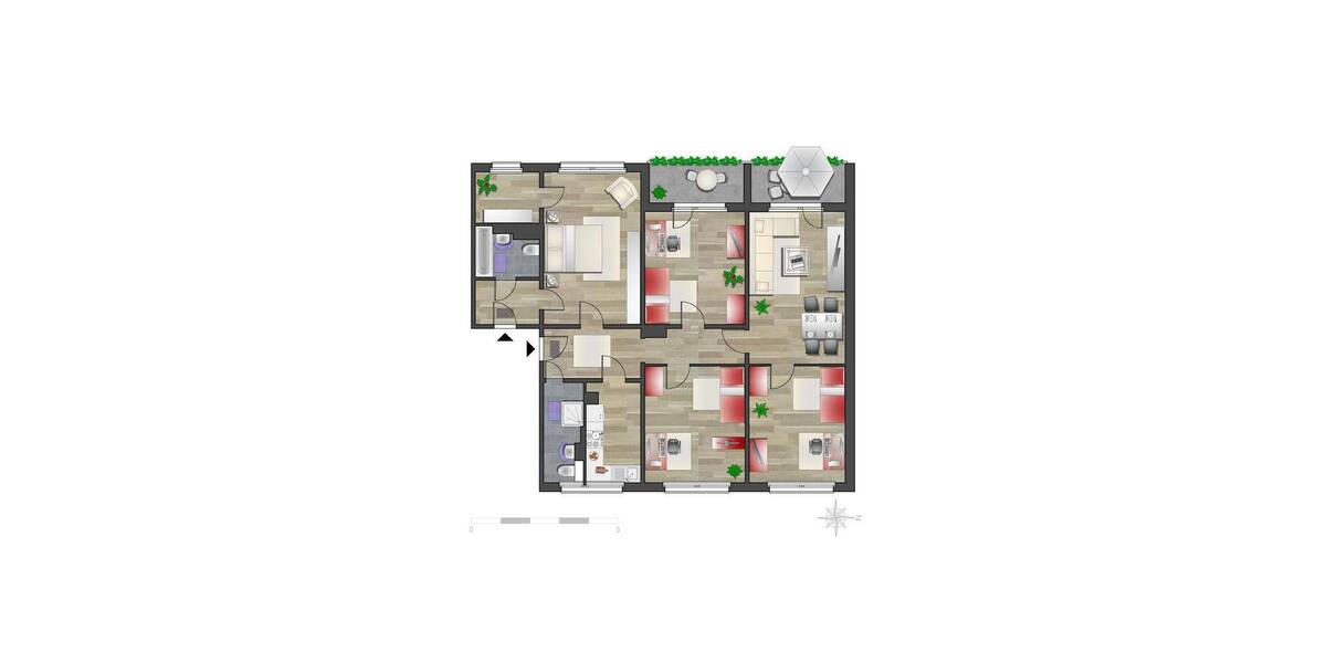 Etagenwohnung Chemnitz Yorckgebiet - 5 Zimmer, 117 m&sup2;, 700&euro; | Angebot:26695861