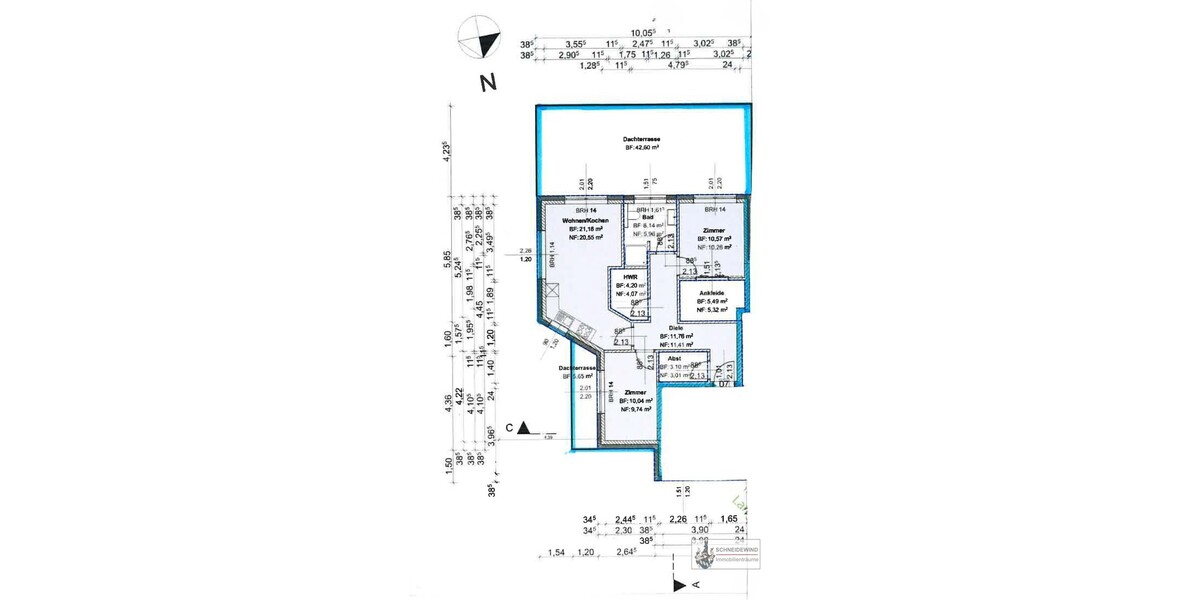 Hoch moderne Penthouse-Wohnung Neubau zum 1.7.2026 Rollläden + Stellplatz + Dachterrasse ohne Küche - Einfamilienhaus Weyhe Leeste | Angebot:26621609