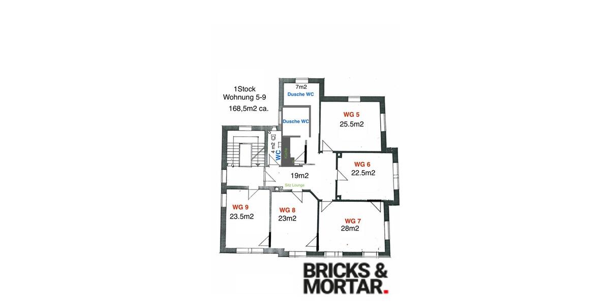 Etagenwohnung Kempten (Allgäu) - 1 Zimmer, 24 m&sup2;, 470&euro; | Angebot:26632570