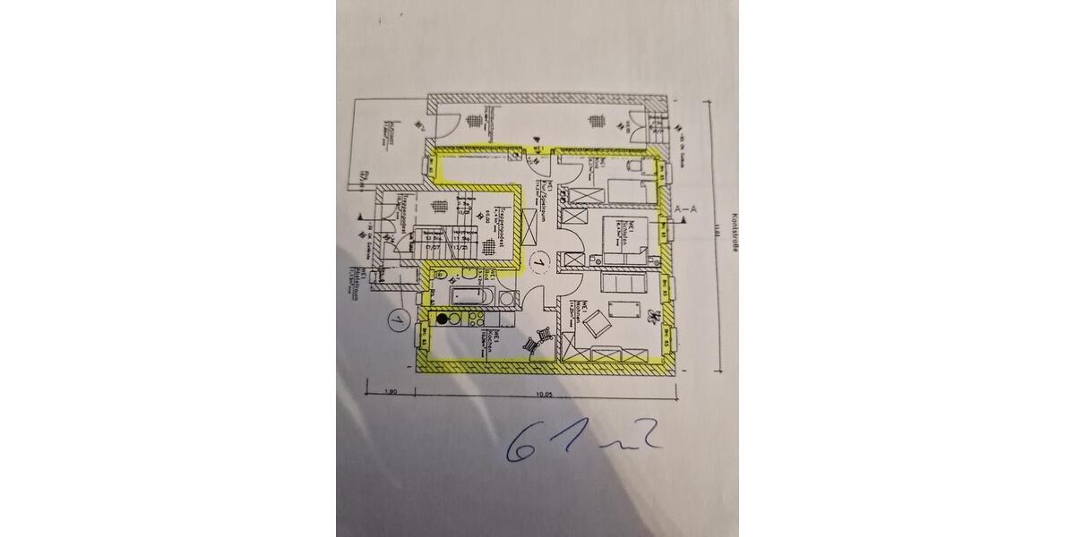 Erdgeschoßwohnung Wurzen - 3 Zimmer, 61 m&sup2;, 390&euro; | Angebot:24638437