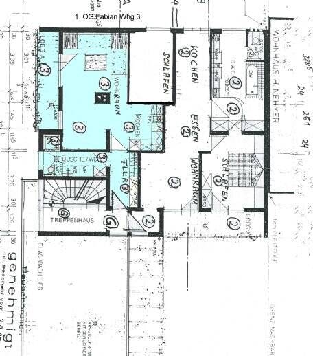 Etagenwohnung Ansbach - 1 Zimmer, 43 m&sup2;, 510&euro; | Angebot:26554608