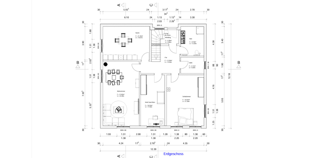 Erdgeschoßwohnung Dingelstädt - 3 Zimmer, 109 m&sup2;, 1.075&euro; | Angebot:25800523