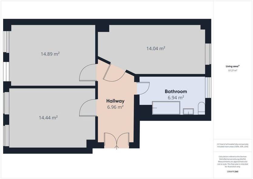2-Raum-Wohnung in Plagwitz