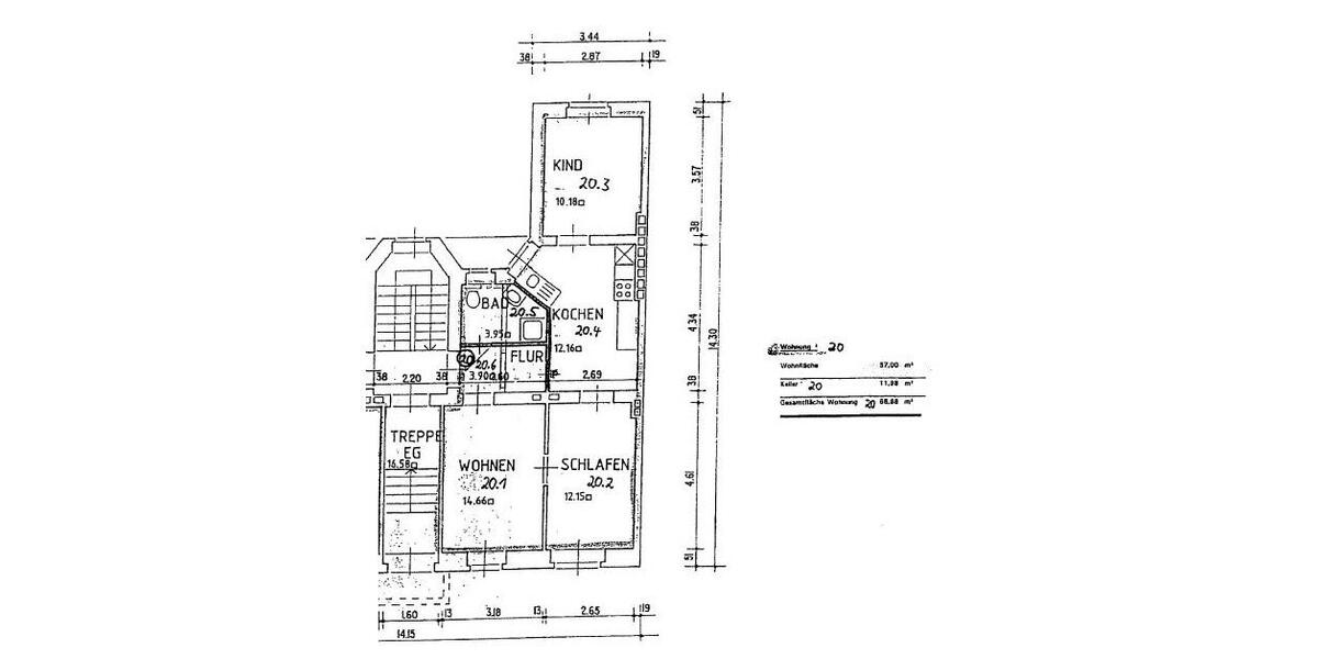 Erdgeschoßwohnung Magdeburg Leipziger Straße - 3 Zimmer, 57 m&sup2;, 428&euro; | Angebot:26278050