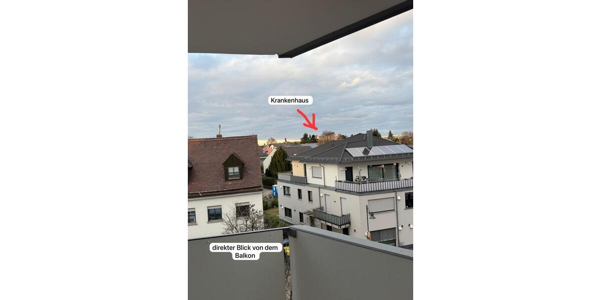 Etagenwohnung Neusäß - 1 Zimmer, 42 m&sup2;, 977&euro; | Angebot:25329691