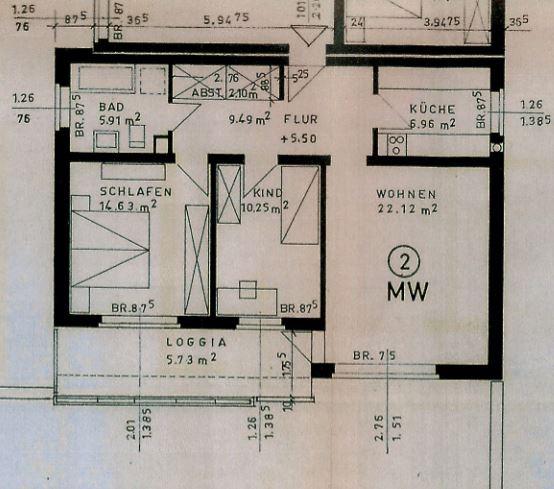 Etagenwohnung Esens - 3 Zimmer, 77 m&sup2;, 595&euro; | Angebot:26644544