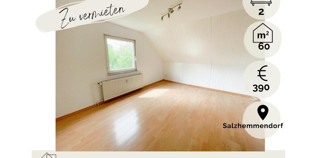 **Gemütliche 2-Zi.-DG-Whg mit Panoramablick in Salzhemmendorf** 2 zimmer