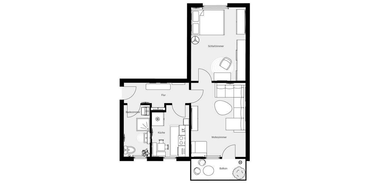 Etagenwohnung Staßfurt Löderburg - 2 Zimmer, 50 m&sup2;, 479&euro; | Angebot:20207183