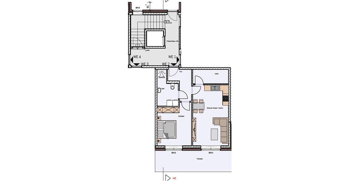 Erdgeschoßwohnung Papenburg - 2 Zimmer, 67 m&sup2;, 800&euro; | Angebot:26621196