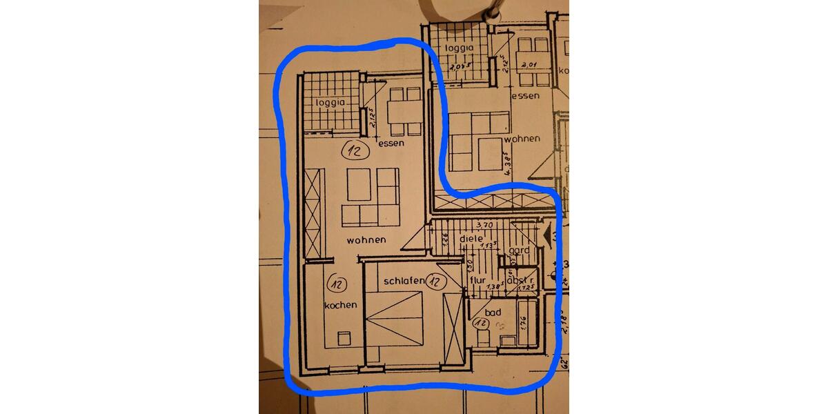2-Zimmer-Wohnung in Marburg-Wehrda mit Parkplatz zimmer