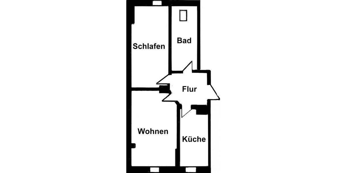 Etagenwohnung Roßwein - 2 Zimmer, 39 m&sup2;, 200&euro; | Angebot:25686217