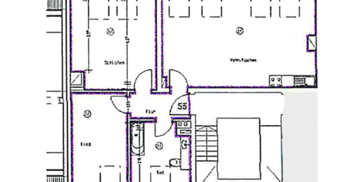 Dachgeschoßwohnung Plauen Altstadt - 3 Zimmer, 74 m&sup2;, 375&euro; | Angebot:24877917