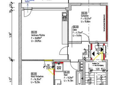 23-Zimmer-Balkon-Wohnung in Immenhausen 1 zimmer