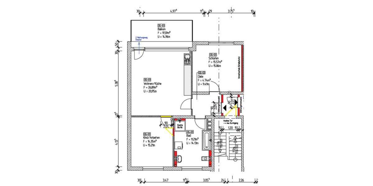 23-Zimmer-Balkon-Wohnung in Immenhausen 1 zimmer