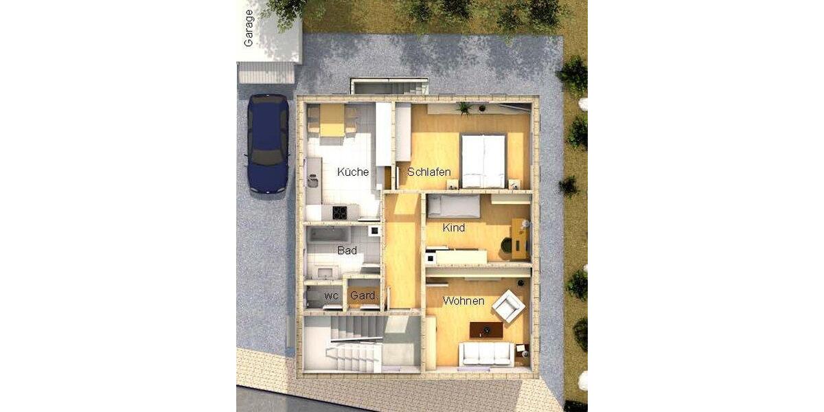 Etagenwohnung Schramberg - 3 Zimmer, 70 m&sup2;, 600&euro; | Angebot:26663452