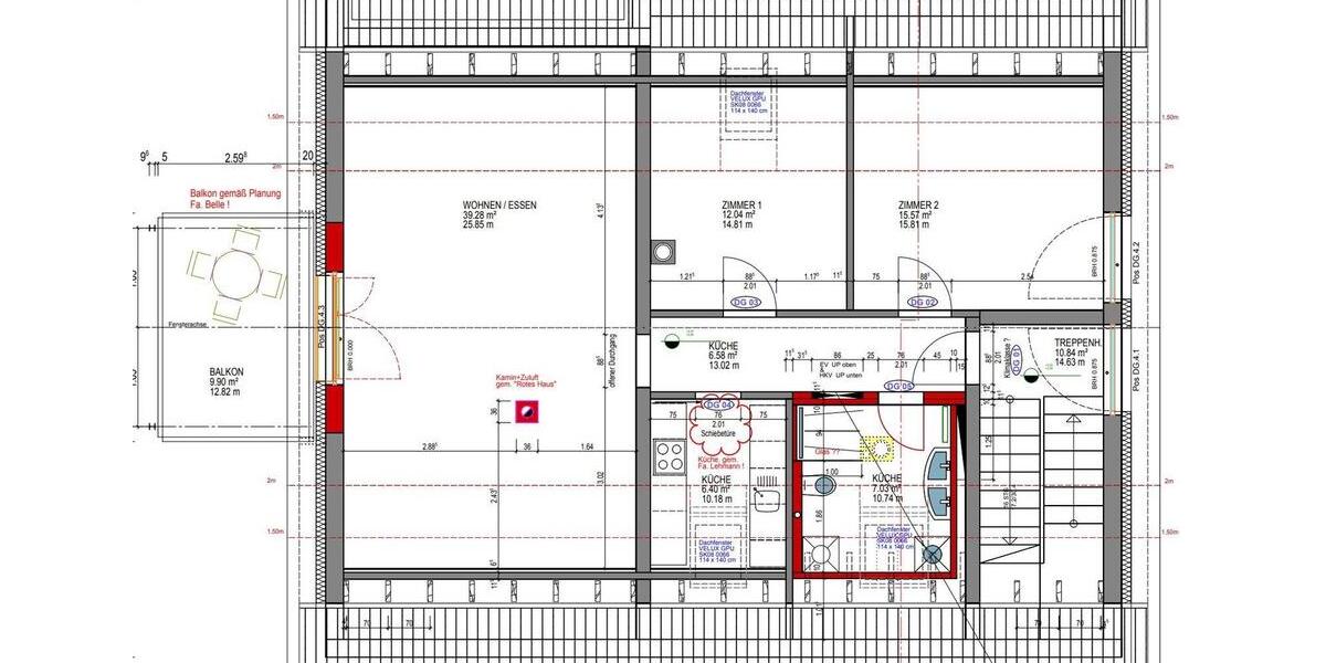 Dachgeschoßwohnung Bad Krozingen - 3 Zimmer, 95 m&sup2;, 1.600&euro; | Angebot:25590618