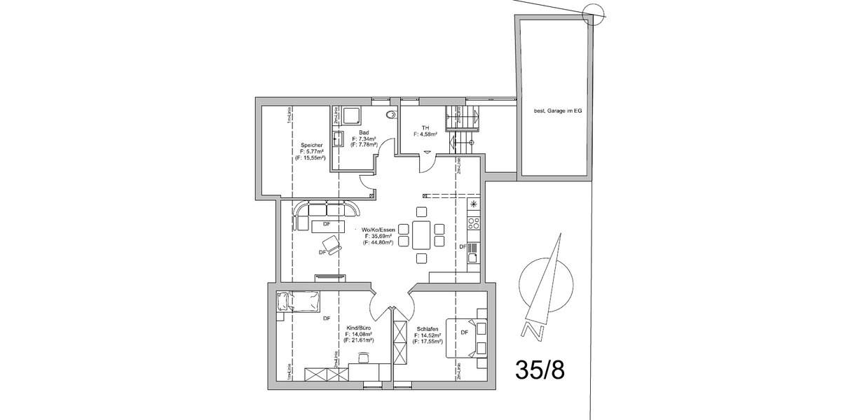 Dachgeschoßwohnung Deggendorf - 3 Zimmer, 77 m&sup2;, 900&euro; | Angebot:25180209